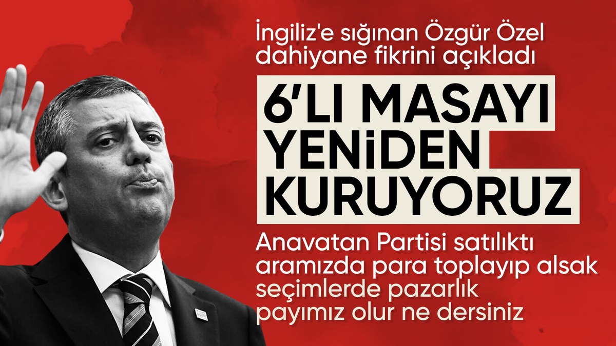Özgür Özel’den Financial Times’a yeni 6’lı masa mesajı